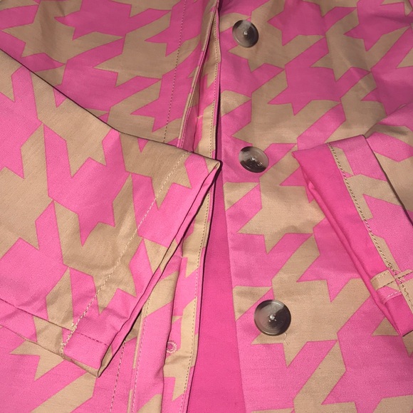 Isaac Mizrahi 20th Anniv. Pink Houndstooth Jacket - Picture 5 of 8